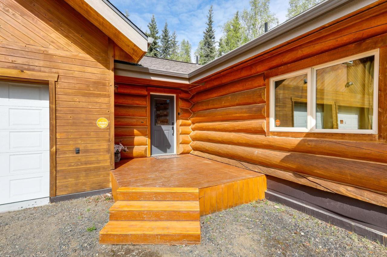 Riverside Log Cabin On-Site Aurora Viewing! North Pole 외부 사진