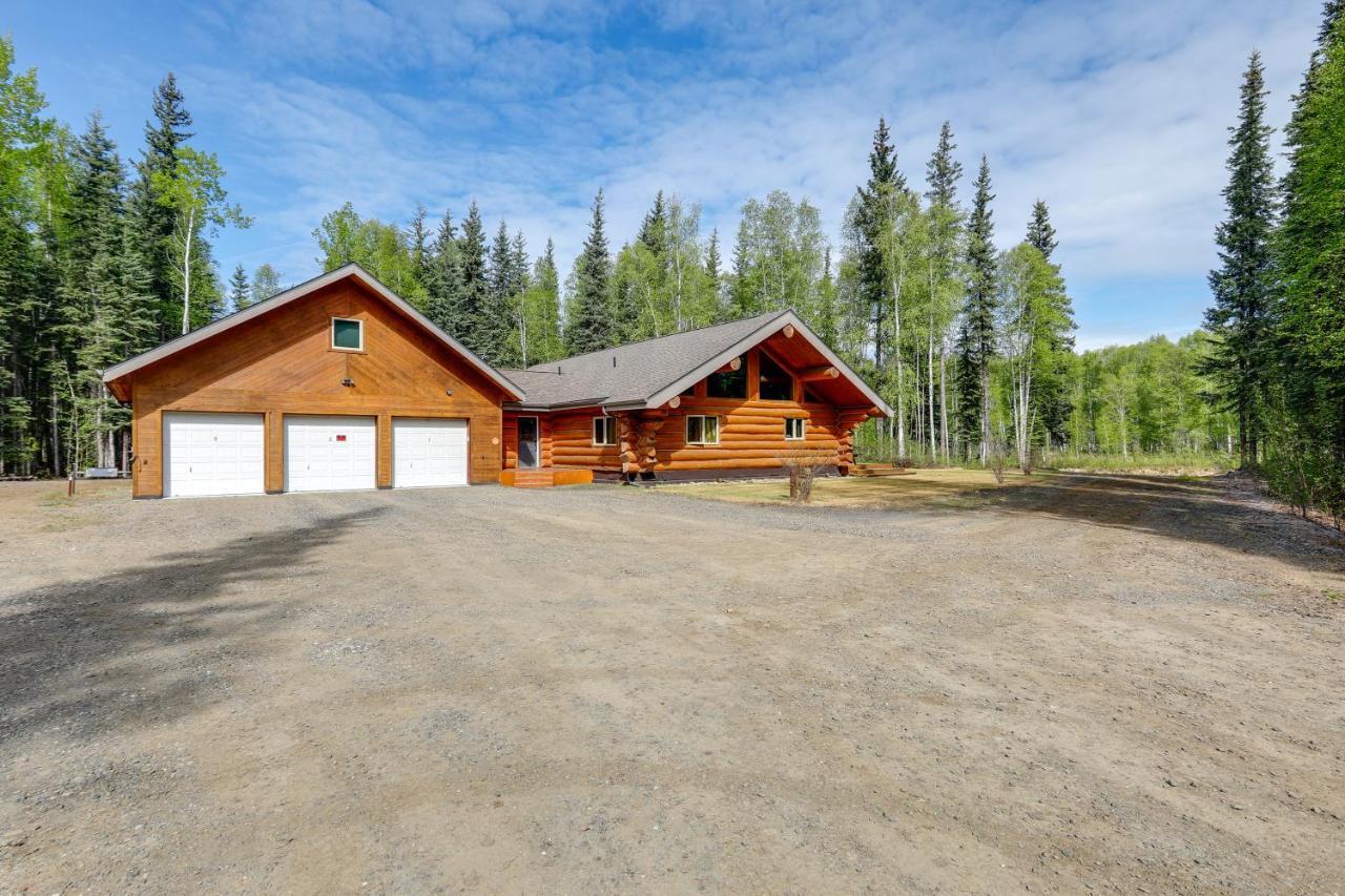 Riverside Log Cabin On-Site Aurora Viewing! North Pole 외부 사진