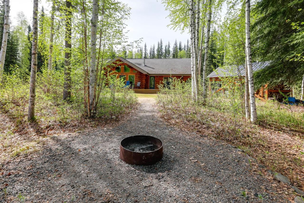 Riverside Log Cabin On-Site Aurora Viewing! North Pole 외부 사진